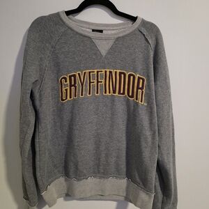 Gryffindor Men's Crewneck Sweater - Gray Universal Studios